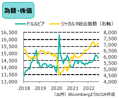 為替・株価　（出所）BloombergよりSCGR作成