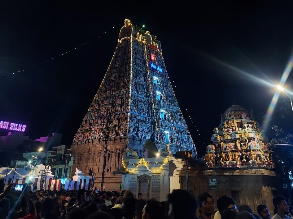 カパレーシュラワ寺院の夜景（写真提供：Pushpalatha Mohankumar）