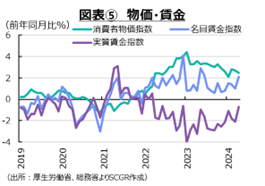 図表⑤　物価・賃金